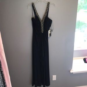 Long Navy Blue Dress